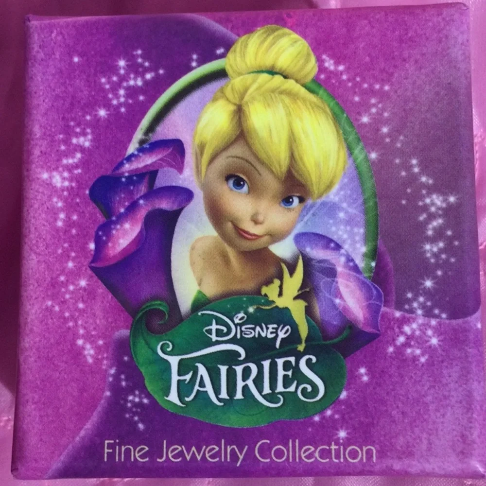 Disney Tinker Bell Silver Plated Fairies Jewerly Collection Pendent and Necklace